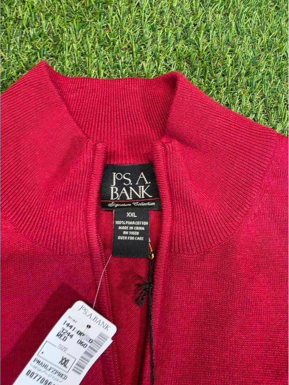 Jos. A. Bank Signature Collection Men's XXL Red 100% Pima-Cr